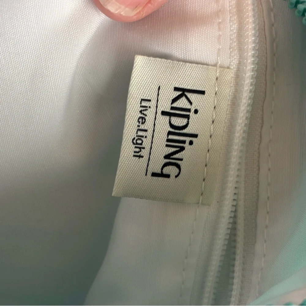 EUC Kipling Alvar multi-pocket Crossbody Bag in Mint Green Perfect condition! - Picture 11 of 15